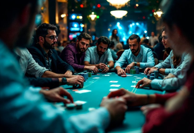 Papan informasi permainan poker dengan aturan dan tingkat kesulitan di spy 77